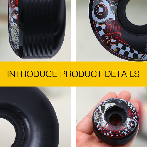 Ruedas De Skate Street Wheels Con Forma De Calavera De Poliu