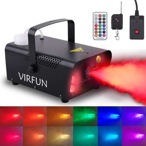 Máquina De Niebla, 6 Luces Led Efecto De 12 Colores, M...