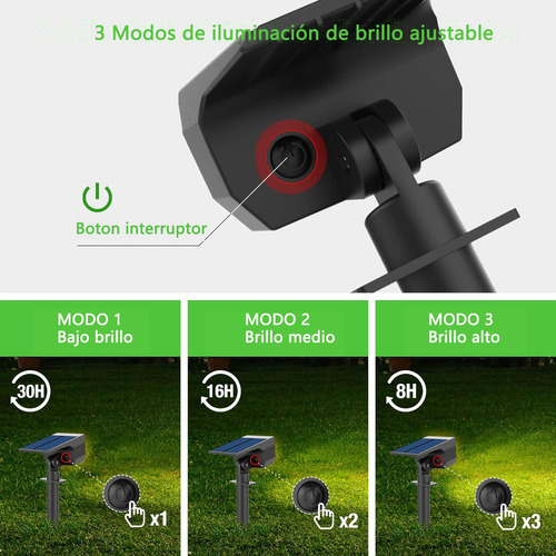 Focos Solares Para Paisaje, 48 Luces Led Iluminación Para