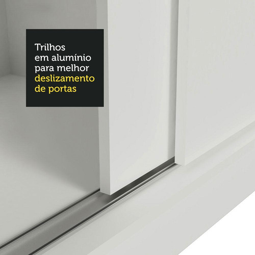Armario corredizo blanco de 2 puertas Max Madesa