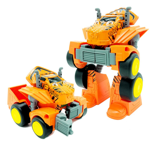 Carformers Metal, Robot Auto C/luz Y Sonido 8 Modelos, 12841
