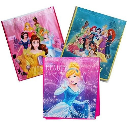 Disney Princess - Paquete De 3 Bolsas Reutilizables Para Com