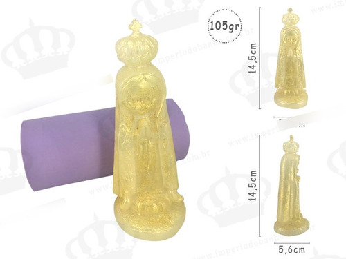 Imagem 2 de 3 de Molde Forma Silicone Nossa Senhora De Fátima Média
