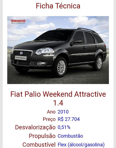 Fiat Palio Weekend 1.4 Attractive Flex 5p