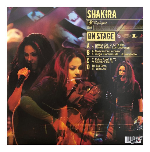 Shakira - Mtv Unplugged (2023) Vinilo Nuevo Cerrado Import Versión del álbum Estándar