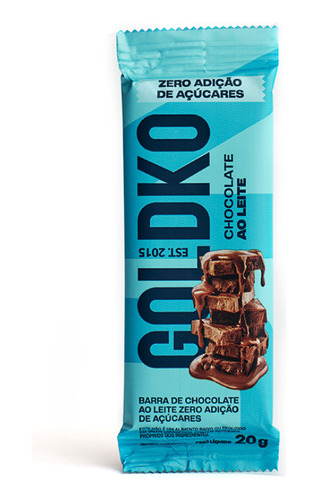 Barra De Chocolate Ao Leite De 20g - Gold Ko
