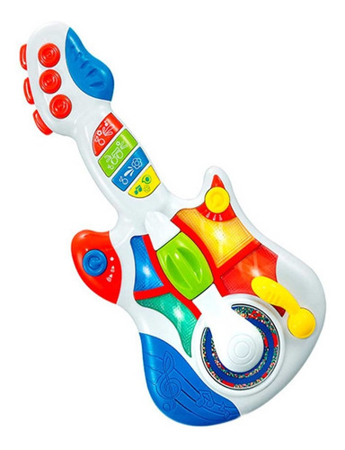 Guitarra Musical Eletrônica Infantil Criança Brinquedo Som