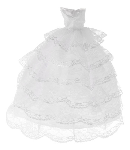 Figura A Escala 1/6, Vestido De Novia, Falda, Plata Blanca