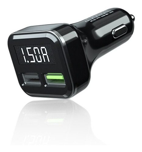Voltímetro-cargador Doble Usb Para Carro