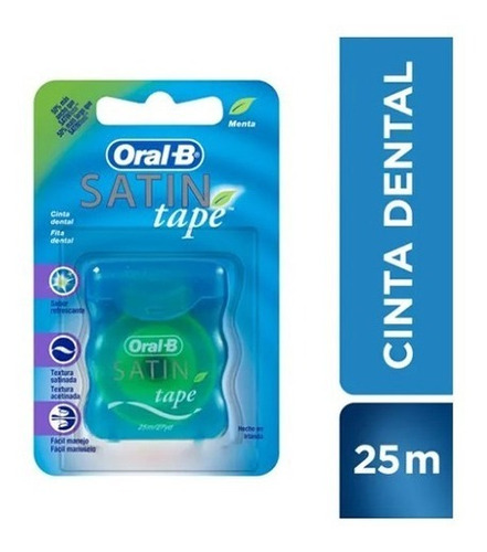 Oral-b Satin Tape Cinta Dental 25m S/ment Magistral Lacroze