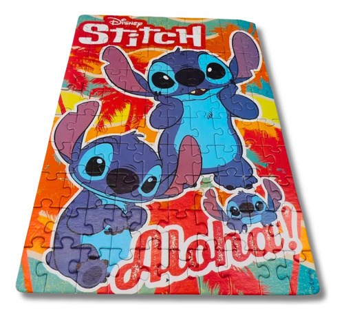 Quebra Cabeça 100 Peças Desenho Filme Stitch Ref 8076