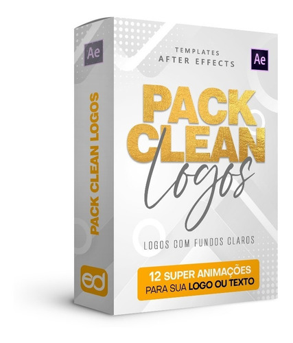 Pack Clean Logos Com 12 Animações Para Logos - After Effects