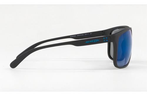 Gafas de sol Arnette Bushing An4244 01/55, negro mate, azul oscuro