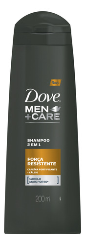 Kit C/ 2 Shampoo Men Care 2 Em 1 Forca Resistente 200ml Dove