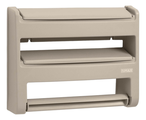 Portarrollos Triple Taupe 36 X 9 X 28 Cms Rimax