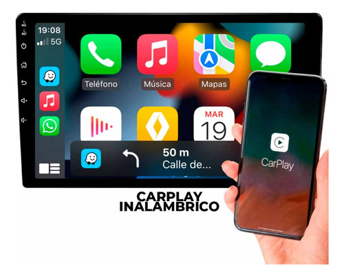 Pantalla Multimedia 9 Carplay Android Gps Para Fiat Uno Way