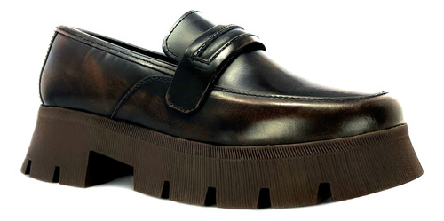 Penny Loafer Chunky En Piel Genuina Premium Marca Dasalo