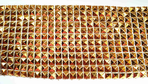 Galón Tacha Piramidal X Metro- 12 Lineas - 9cm De Ancho