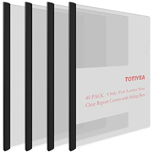 40 Fundas Transparentes Barras Deslizantes, Carpeta De ...