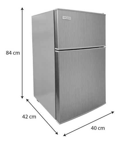 Frigobar Refrigerador Coolteche Freezer Acero 78l 2.8 Ft³