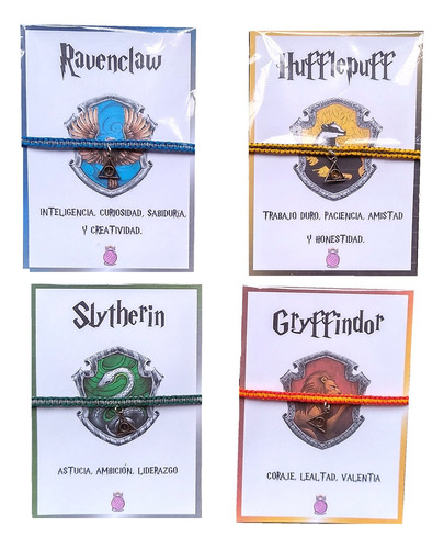 Pulsera Harry Potter Reliquias De La Muerte + Tarjeta 