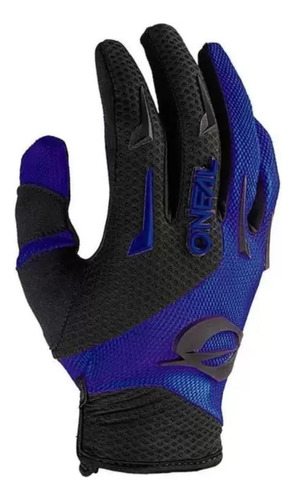 Par de guantes para motociclista O'Neal Element dark blue talle GG