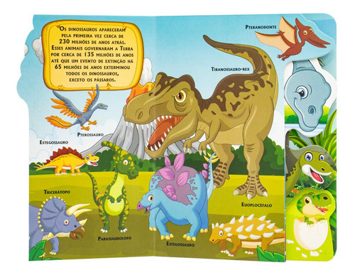 Espie E Aprenda: Dinossauros, De Brijbasi., Vol. 1. Editorial Todolivro, Capa Dura, Edição 1 Em Português, 2024