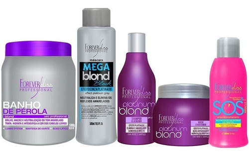 Kit Matizador, Mega Blond Black, Banho Pérola E Sos