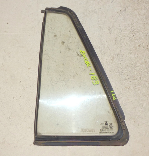 Vidrio Aleta Con Goma Tr- Lh Hyundai Excel Año 1990 Al 1995