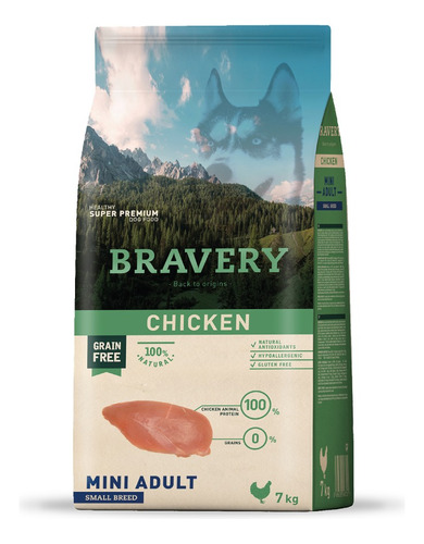 Bravery Adult Small Breed Pollo 7 Kg