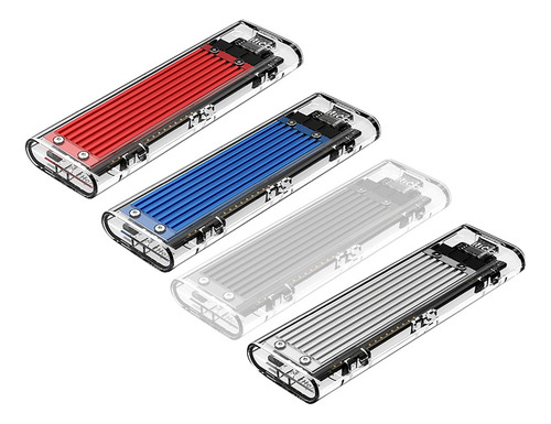 A Funda Ssd Orico Nvme M.2 A -c Con Llave M, Transparente,