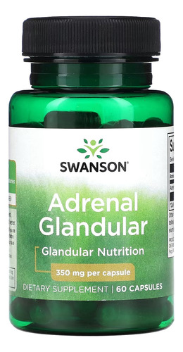 Swanson Glandular Suprarrenal 350 Mg 60 Caps Sfn