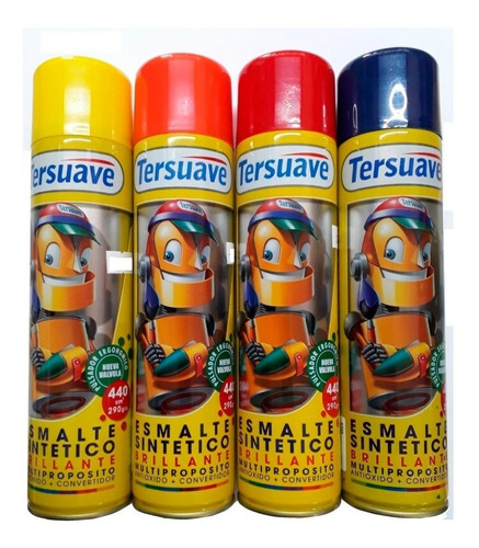 Aerosol Esmalte Brillante Colores 440cc Tersuave Ferreplus