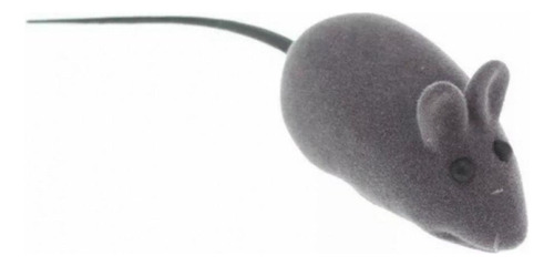 Brinquedo Para Gatos Kit 2 Ratinhos Cinza Com Apito Pets