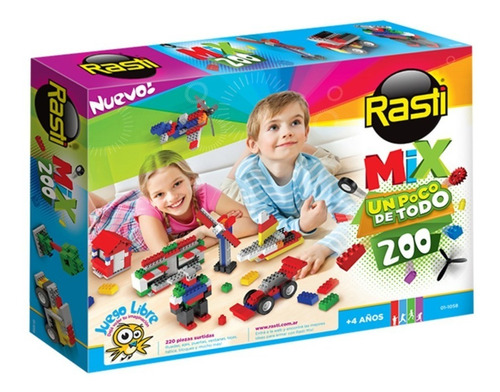 Bloques para armar Rasti Mix 01-1058 200 piezas  en  caja