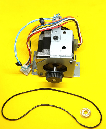 Motor Pasos, Poleas, Banda Dentada Encoder, P/robótica Elec. (Usado)
