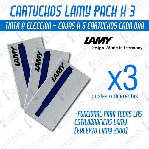Cartuchos Lamy Pack X3 Cajas De 5 Unidades Local Microcentro