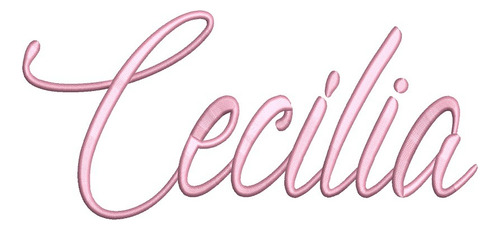 Matriz De Bordado - Nome Cecília 07 - Fazemos Qualquer Nome Rosa-claro Nome Débora Letra Cursiva