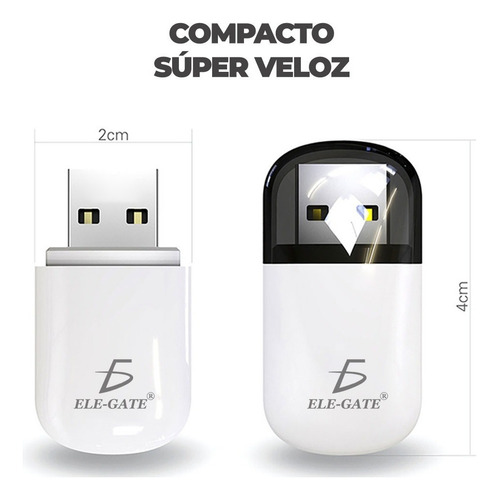 Adaptador Usb Wifi Inalámbrico 5g Y Bluetooth 2 En 1