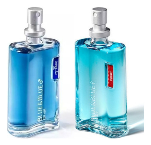 Perfume Blue And Blue Dama + Caballero - mL a $391