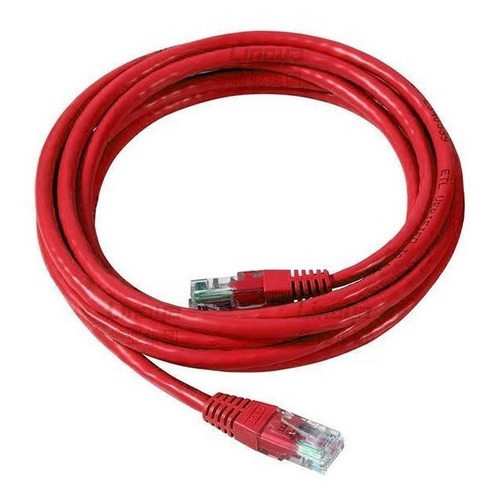 Patchcord Utp Cat 6 De 3mts Color Rojo Lszh