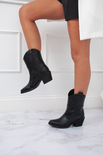 Botas Mujer Texanas Botitas Botinetas Bordadas Texa Aniuska