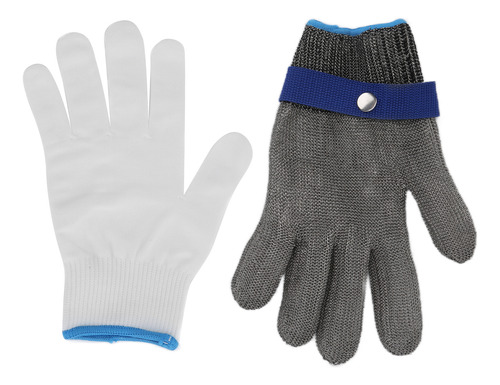 Guantes De Trabajo Ambidextros Y De Acero Inoxidable De Alto