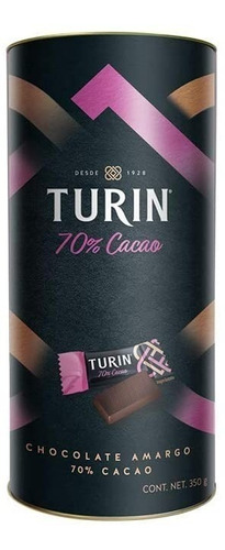 Turin 70% Cacao Tubo 350g