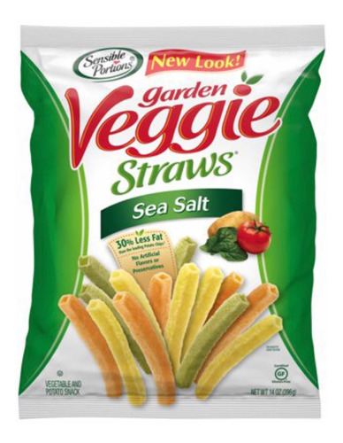 Garden Veggie Sea Salt Snack  Saludable Sin Gluten 396 G