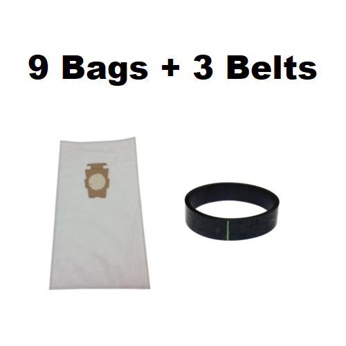 (9) F Style Cloth Hepa Vacuum Bags For Kirby Sentria I & Aah