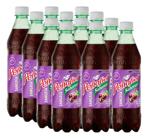 Peñafiel, Refresco Sabor Sangría 600 Ml, Botella Pet (12 Pac