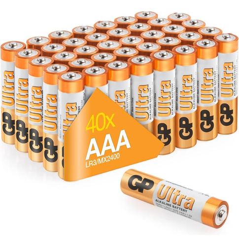 Pilas Aaa Gp Batteries Ultra Lr03 Paquete De 40 Baterias Aaa