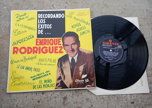 Vinilo Lp - Recordando Los Exitos De Enrique Rodriguez