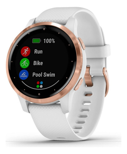Smartwatch Garmin Vivoactive 4s White/ Rose Gold+ Lámina Gel